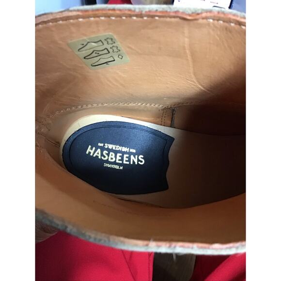 Swedish Hasbeens Women Leopard print Ankle Block Heel  Clogs Sz 37/7US NWOB - Picture 7 of 13